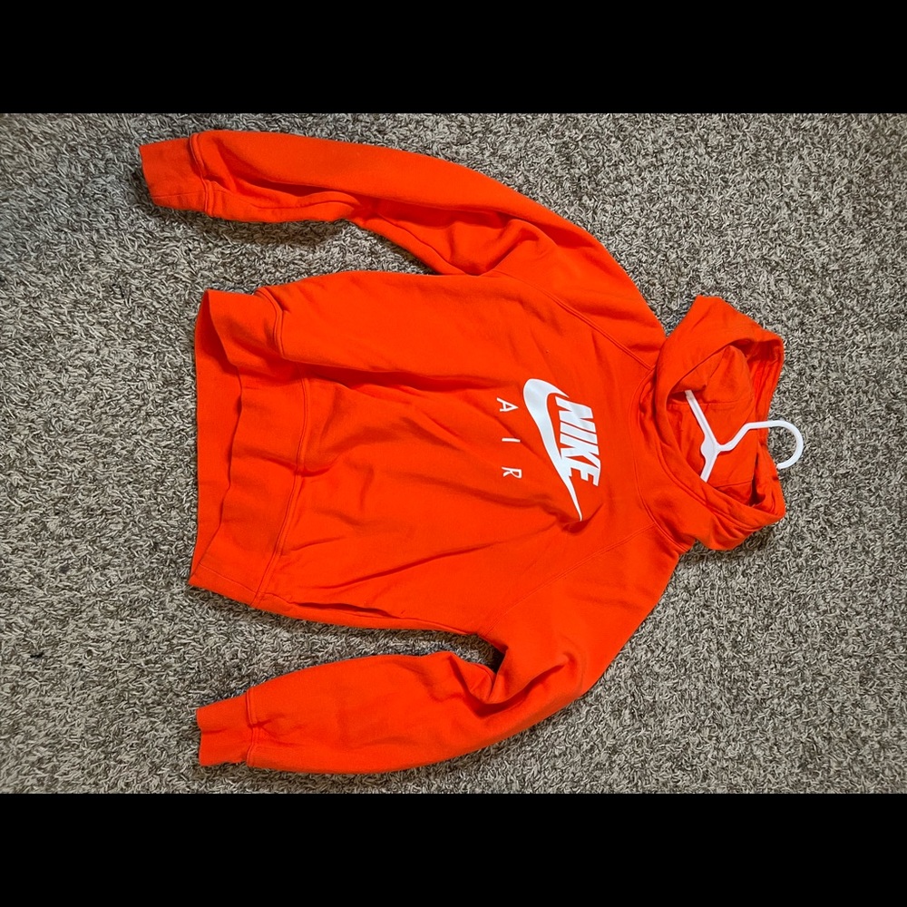 orange nike hoodie